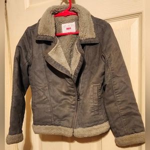 Little girl's 5/6 Children's Place Grey moto jacket